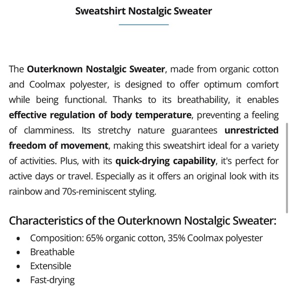 Outerknown Nostalgic Sweatshirt L - Picture 13 of 13